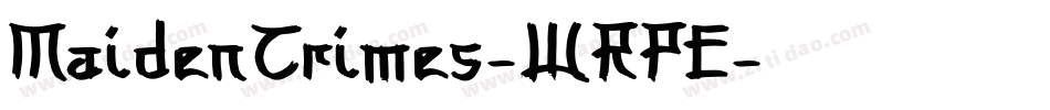 MaidenCrimes-WRPE字体转换