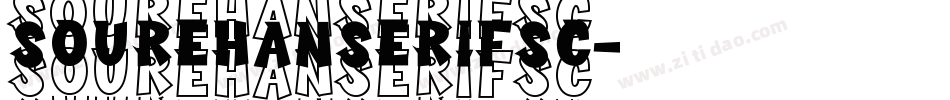 sourehanserifsc字体转换