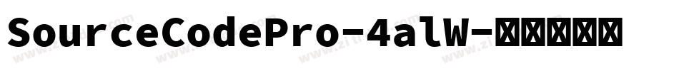 SourceCodePro-4alW字体转换