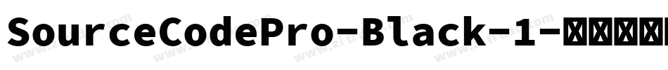 SourceCodePro-Black-1字体转换