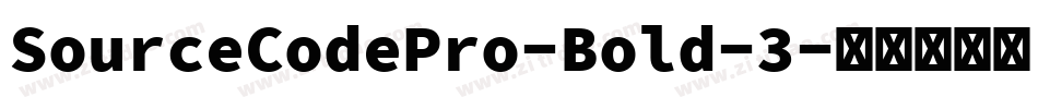 SourceCodePro-Bold-3字体转换