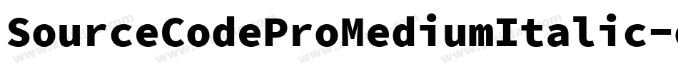 SourceCodeProMediumItalic-olKo字体转换