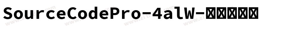 SourceCodePro-4alW字体转换