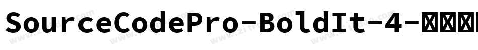 SourceCodePro-BoldIt-4字体转换