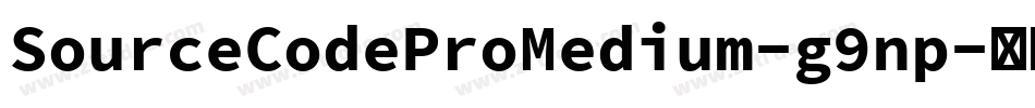 SourceCodeProMedium-g9np字体转换