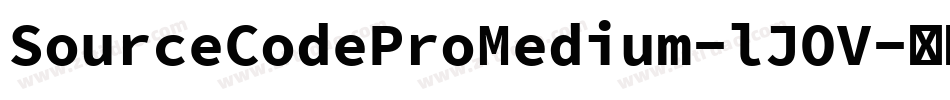 SourceCodeProMedium-lJOV字体转换