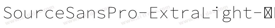 SourceSansPro-ExtraLight字体转换