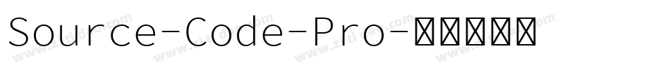 Source-Code-Pro字体转换