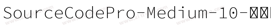 SourceCodePro-Medium-10字体转换