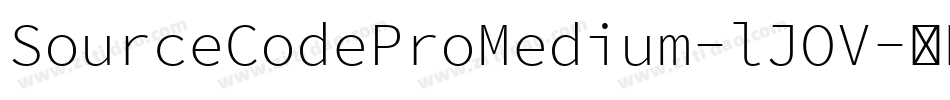 SourceCodeProMedium-lJOV字体转换