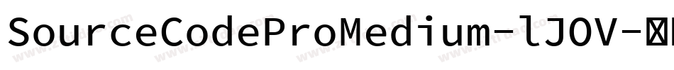 SourceCodeProMedium-lJOV字体转换