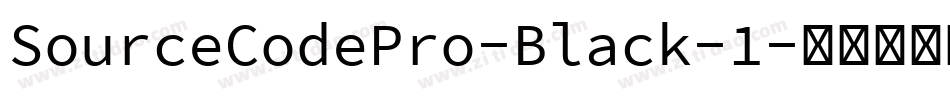 SourceCodePro-Black-1字体转换