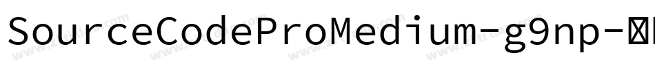 SourceCodeProMedium-g9np字体转换