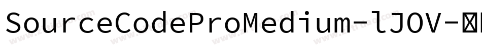 SourceCodeProMedium-lJOV字体转换