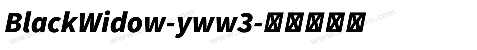BlackWidow-yww3字体转换