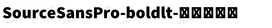 SourceSansPro-boldlt字体转换