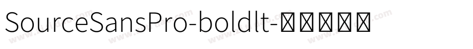 SourceSansPro-boldlt字体转换