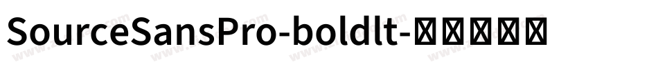 SourceSansPro-boldlt字体转换