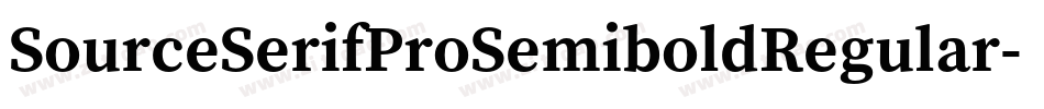 SourceSerifProSemiboldRegular-5xAZ字体转换