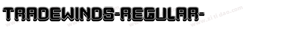 TradeWinds-Regular字体转换