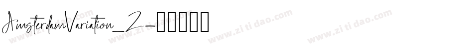 AmsterdamVariation_2字体转换 AmsterdamVariation_2字体转换