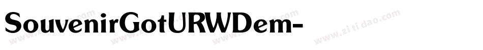 SouvenirGotURWDem字体转换