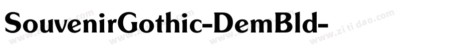 SouvenirGothic-DemBld字体转换