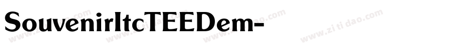 SouvenirItcTEEDem字体转换 SouvenirItcTEEDem字体转换