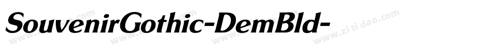 SouvenirGothic-DemBld字体转换