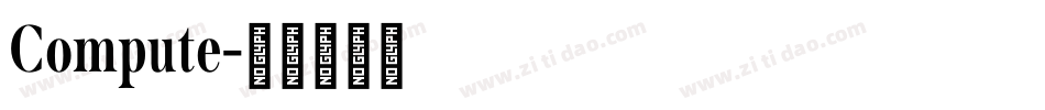 Compute字体转换