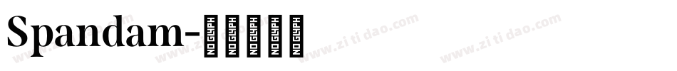 Spandam字体转换