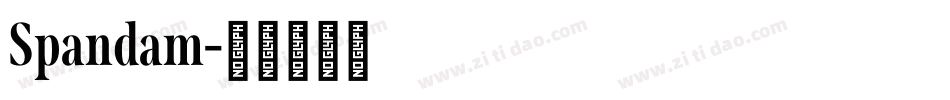 Spandam字体转换