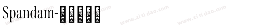 Spandam字体转换