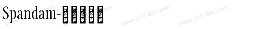 Spandam字体转换