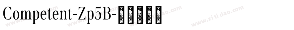 Competent-Zp5B字体转换