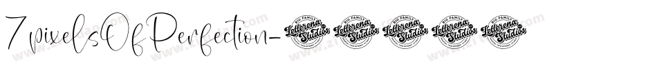 7pixelsOfPerfection字体转换