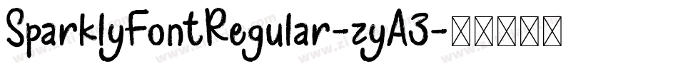 SparklyFontRegular-zyA3字体转换