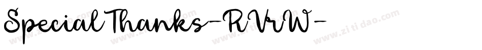SpecialThanks-RVrW字体转换