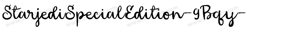 StarjediSpecialEdition-9Bqy字体转换