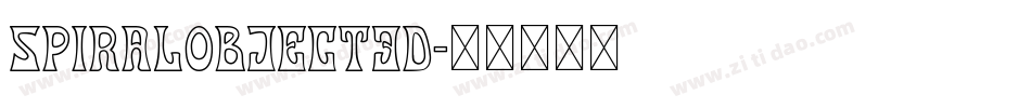 SpiralObject3D字体转换