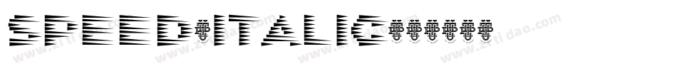 Speed-Italic字体转换