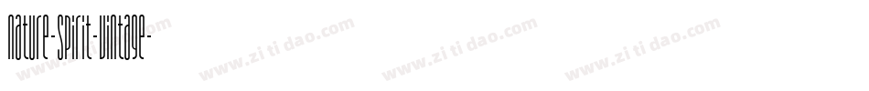 Nature-Spirit-Vintage字体转换