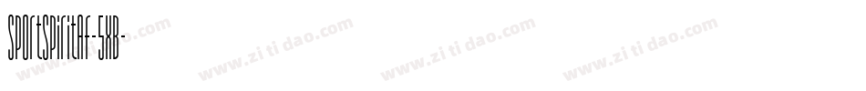SportSpiritAf-5XB字体转换