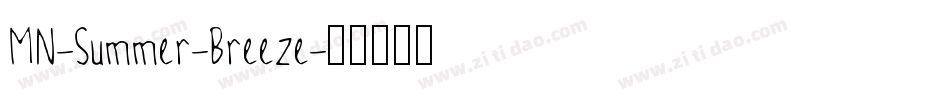 MN-Summer-Breeze字体转换