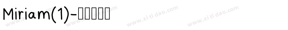 Miriam(1)字体转换