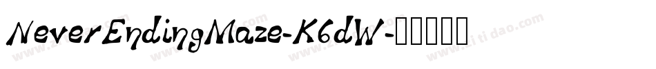 NeverEndingMaze-K6dW字体转换