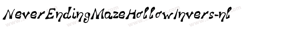 NeverEndingMazeHollowInvers-nlvY字体转换