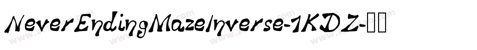 NeverEndingMazeInverse-1KDZ字体转换