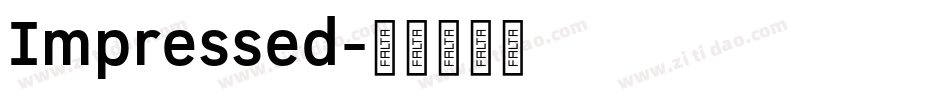 Impressed字体转换