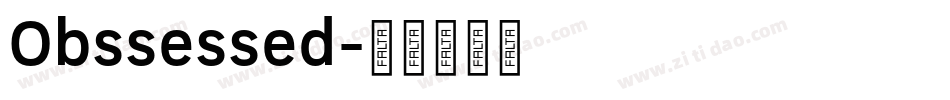 Obssessed字体转换